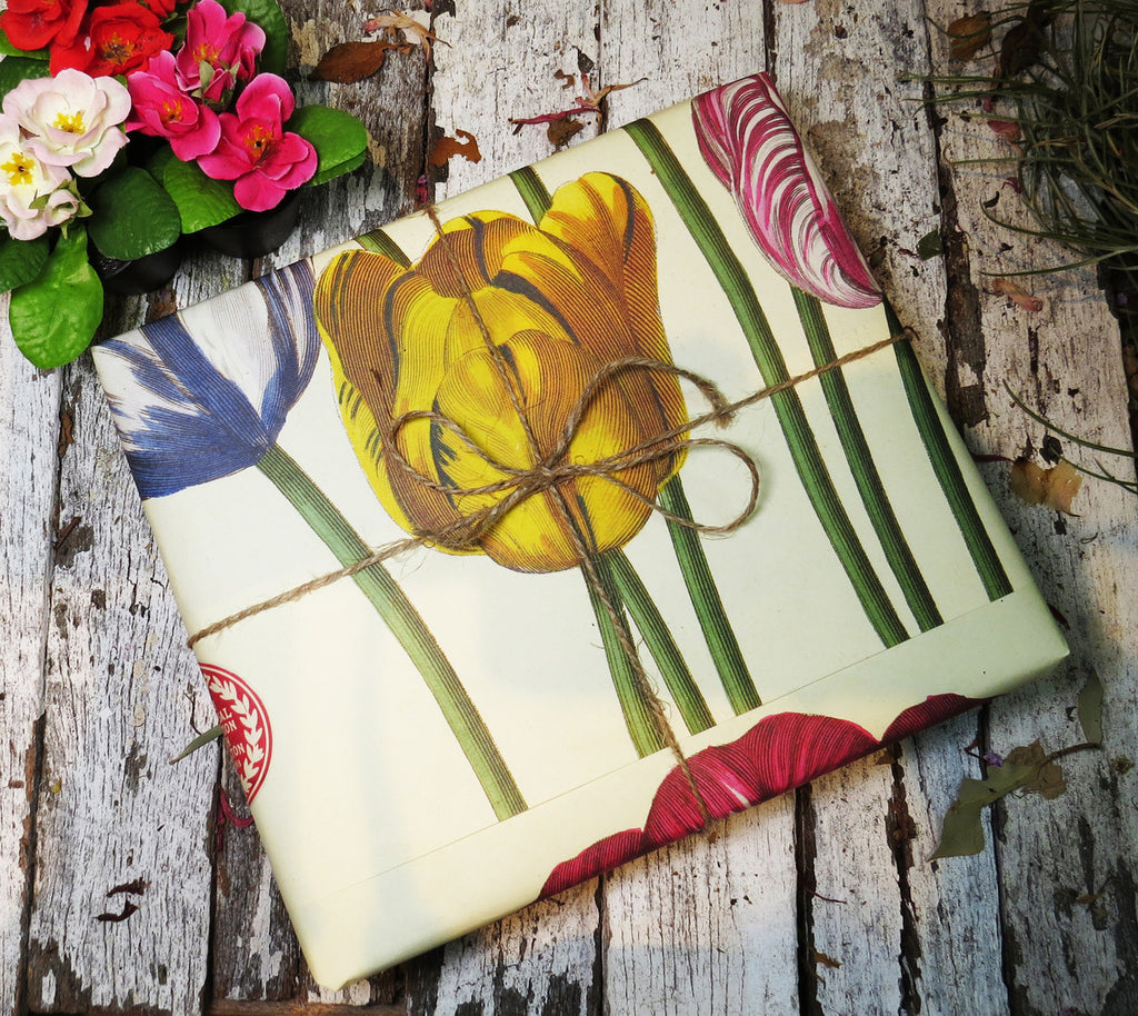 Gift wrap paper Tulips print
