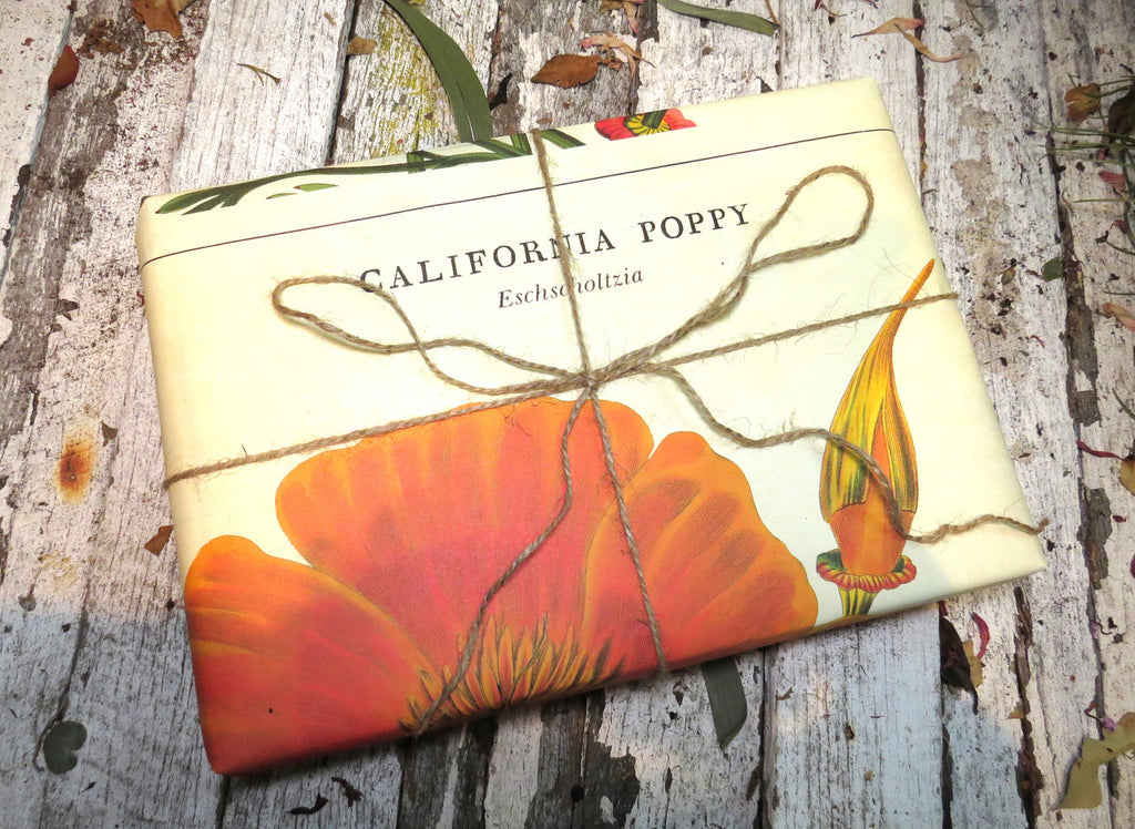 Gift wrap paper Poppy print