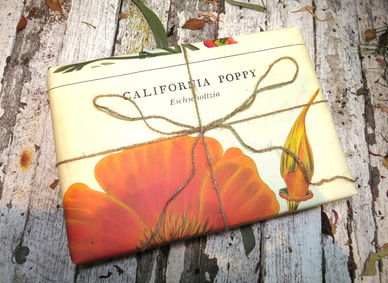 Gift wrap paper Poppy print